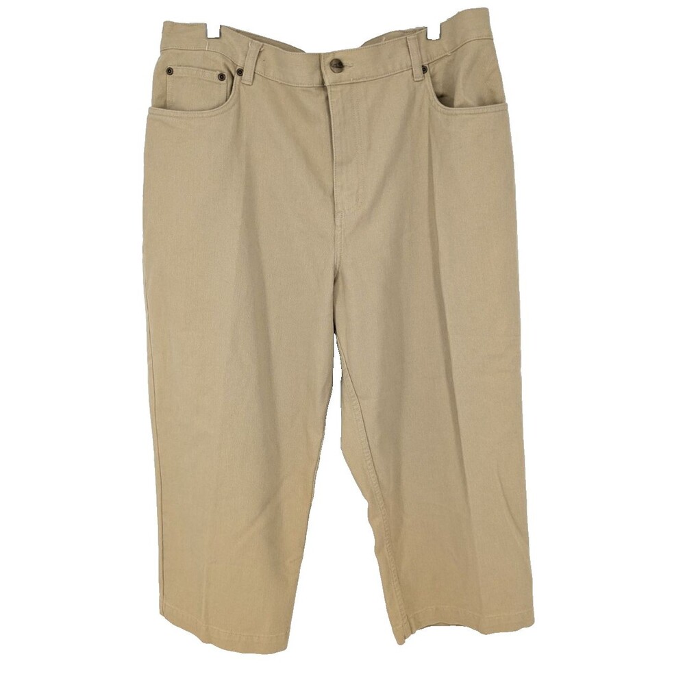 L.L. BEAN Womens Pants Jeans 18Pet 100% Cotton Farm Chores Outdoor Work